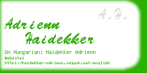 adrienn haidekker business card